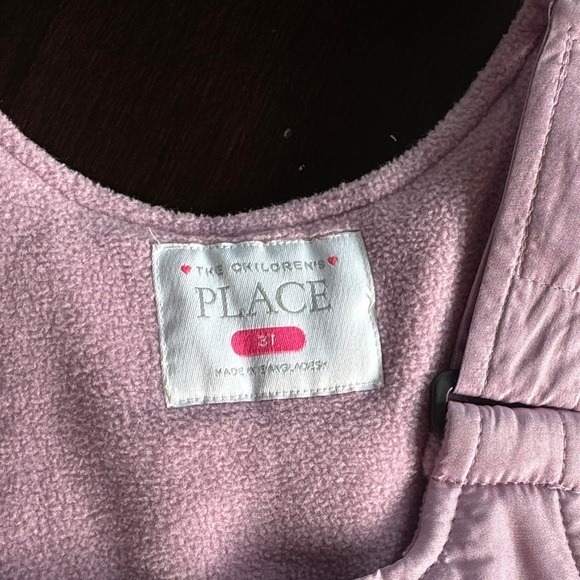 The Children's Place Light Pink Kids Overalls - Picture 2 of 4